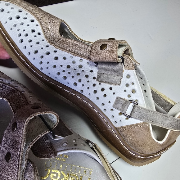 RIEKER Women's Celia Stone Beige Antistress Shoes Excellent condition Size 37 - Picture 3 of 12
